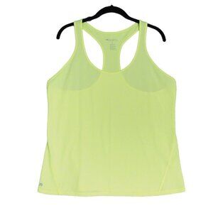 Ideology Neon Yellow Racerback Tank Top XL Polyester Spandex Womens Sleeveless A